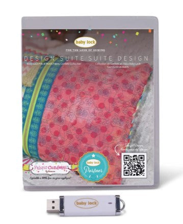 Baby Lock Design Suite Collection - Fills & Motifs Fabric Confetti Col –  Aurora Sewing Center