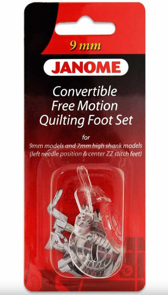 Janome Convertible Free Motion Quilting Foot Set