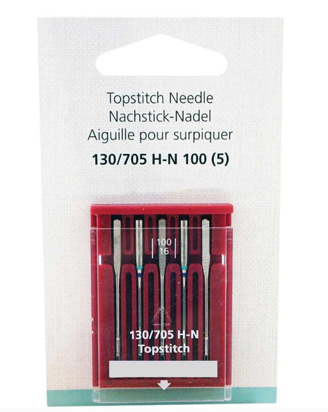 Bernina Top Stitch Needles 100/16 5 pack – Aurora Sewing Center