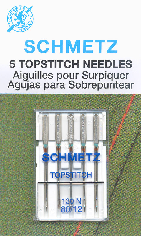 Schmetz Metallic Machine Needles Size 12/80 5/Pkg