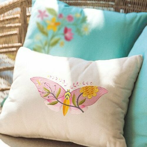 OESD Pink Butterfly Applique Embroidery Design